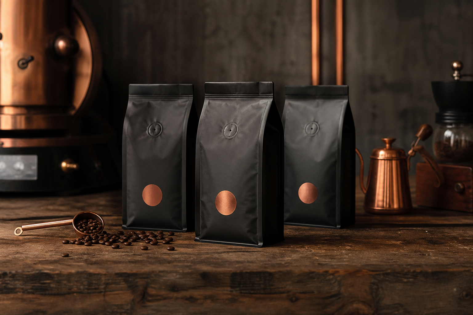 Specialty coffee bags display
